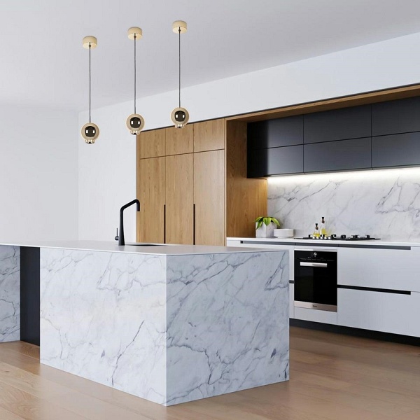 Lampa wisząca OJO złota - Moosee